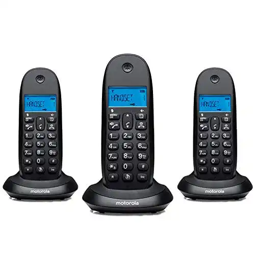 Schnurloses Telefon-Trio Motorola DECT C1003 mit 3 Mobilteilen