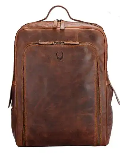 Lederrucksack Corno d’Oro Premium für Herren in großem Format
