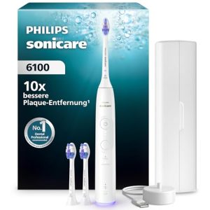 Schallzahnbürste Philips Sonicare 6100 elektrische Zahnbürste mit 2 Putzmodi