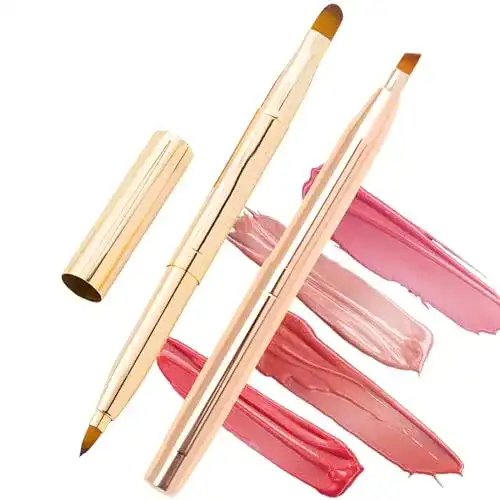 Lippenpinsel Caili mit Doppel- und Einzelkopf, einziehbar