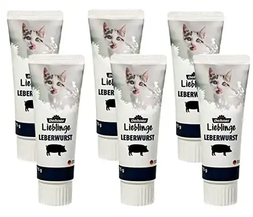 Malzpaste für Katzen von Dehner Lieblinge, Leberwurst-Snack