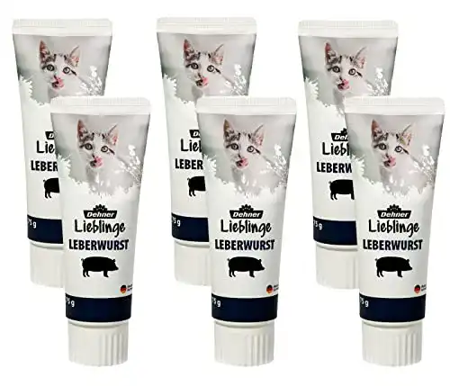 Malzpaste für Katzen von Dehner Lieblinge, Leberwurst-Snack