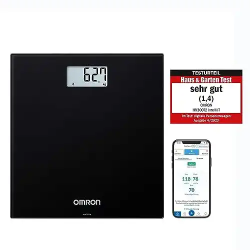 Omron HN300T2 Intelli IT Smart digitale Personenwaage mit Bluetooth