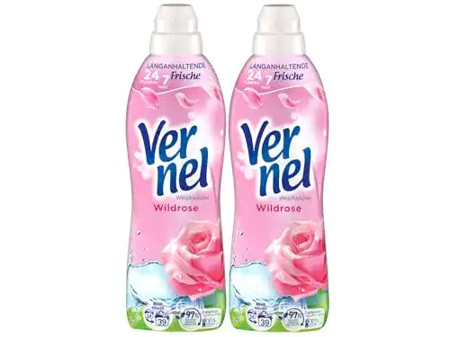Vernel Wildrose Weichspüler 2x 39 WL für 78 Waschladungen