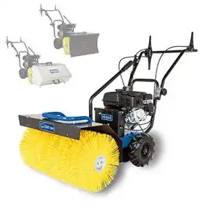 Benzin-Kehrmaschine Scheppach SC2400P für effiziente Flächenreinigung
