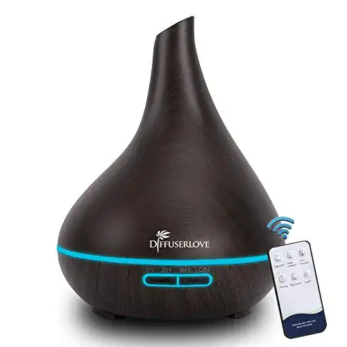 Mini-Luftbefeuchter Diffuserlove 500ml mit Fernbedienung und LED