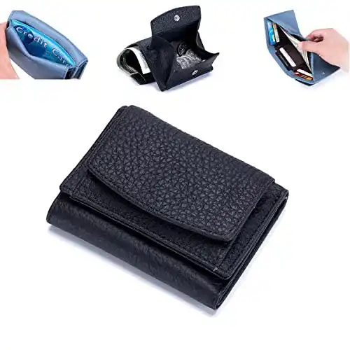 Mini-Geldbörse JERZO für Frauen und Unisex mit RFID-Schutz