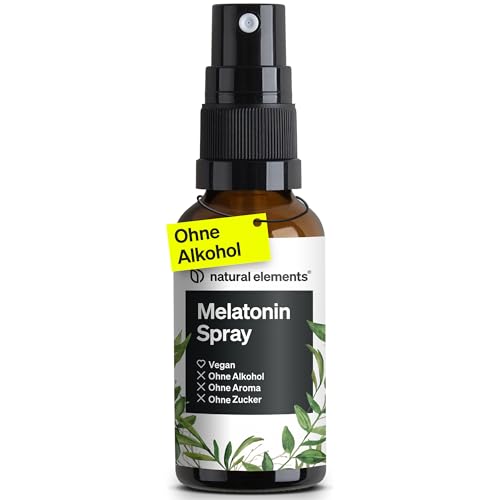 Melatonin Spray Natural Elements Neutral 0,5 mg mit Vitamin B1 und B6