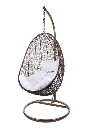 Hängesessel Kideo Komplettset mit Gestell aus Rattan