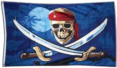Piratenflagge Flaggenfritze – 90 x 150 cm für Garten und Balkon