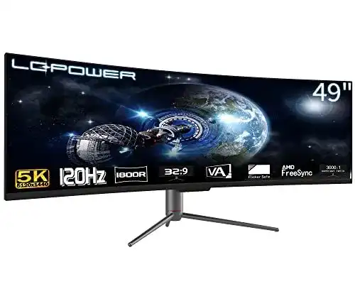 Curved Monitor 49 Zoll LC-Power LC-M49-DQHD-120-C-Q für Gaming