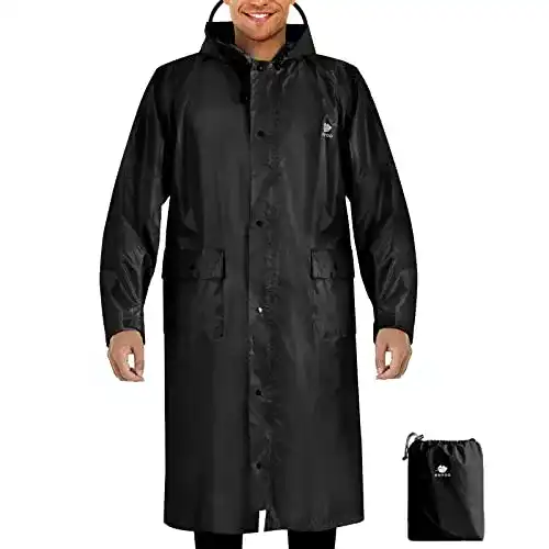 Regenponcho Anyoo für Fahrradfahrten – Wasserdichter Regenmantel