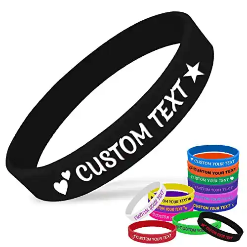 Personalisierte Silikonarmbänder von Aolun Individuelle Gummiarmbänder