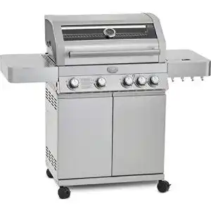 Edelstahl-Gasgrill Rösle Videro G4 mit 4 Brennern und Seitenbrenner
