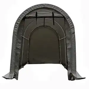 Zeltgarage Rolektro für Motorräder und Gartengeräte, PVC610, 2,4×1,6×1,9m