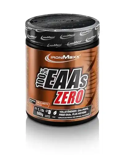 EAA Pulver IronMaxx 100% EAAs Zero Cola-Lime 500g Dose