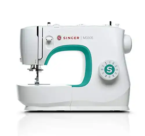 Singer Nähmaschine M3305 in Weiß und Grün