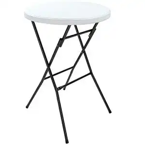 Casaria Stehtisch Ø 72 cm klappbar rund für Garten und Terrasse