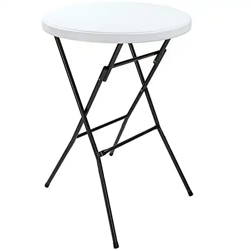 Casaria Stehtisch Ø 72 cm klappbar rund für Garten und Terrasse
