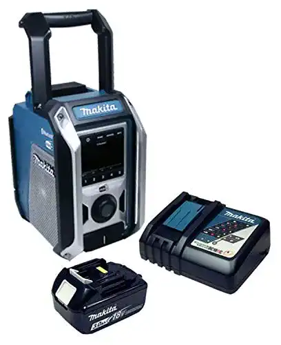 Akku-Radio Makita DMR115 mit Bluetooth und DAB+ für Baustellen