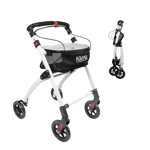 Wohnungsrollator Kmina Pro – Faltbarer Rollator für enge Räume