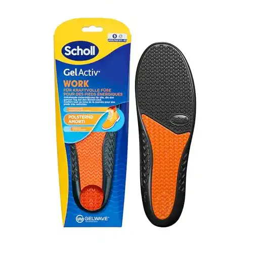Scholl GelActiv Einlegesohlen Work für Arbeitsschuhe Größe 35,5-40,5