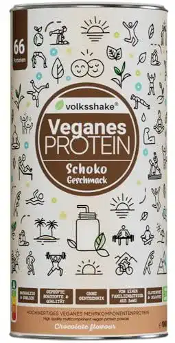 Schoko-Proteinpulver veganes Protein 1000g ohne Soja und Gluten