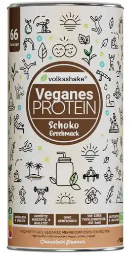 Schoko-Proteinpulver veganes Protein 1000g ohne Soja und Gluten
