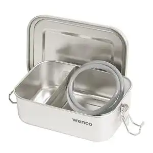 Edelstahl Brotdose Wenco Premium Lunchbox mit 800 ml Fassungsvermögen