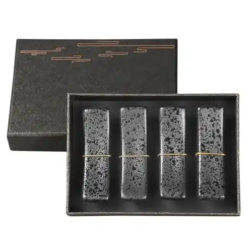 Hashioki Youda Essstäbchenhalter Set mit 4 Keramikablagen