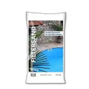 Filtersand NWN, 25 kg, 0,7-1,2 mm, Quarzsand für Sandfilteranlagen