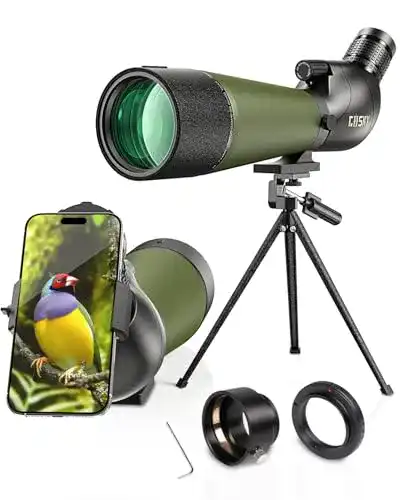 Gosky Spektiv mit BAK4-Optik und 20-60x Vergrößerung für Outdoor-Aktivitäten