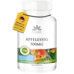 Apfelessig Kapseln 500 mg von Herba Direkt – 120 vegane Kapseln