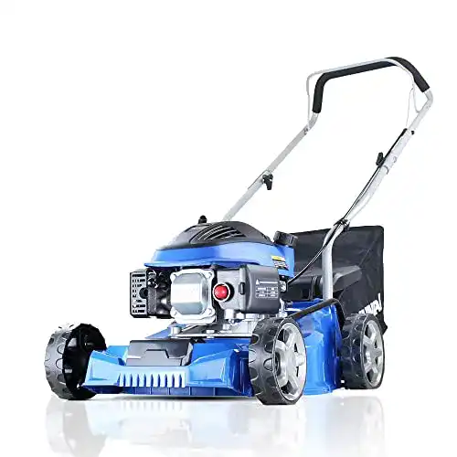 Benzin Rasenmäher mit 40 cm Schnittbreite und 99 ccm Hyundai Motor