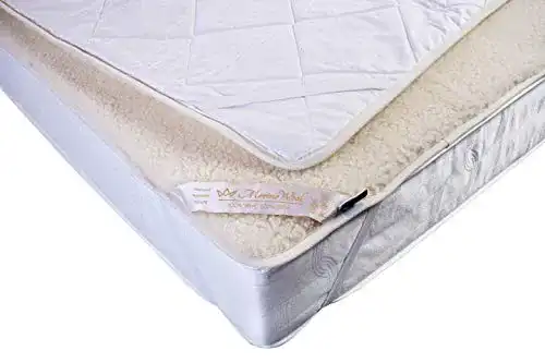 Lammfell Bettauflage Merino Wool Unterbett aus Wolle 90 x 200 cm