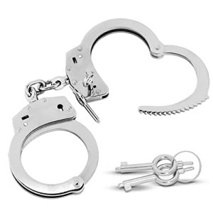 Handschellen Viking Gear aus gehärtetem Stahl mit zwei Schlüsseln