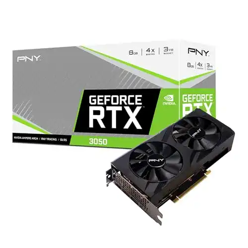 8GB Grafikkarte PNY GeForce RTX 3050 VERTO Dual Fan