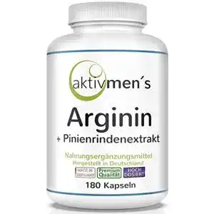 Pinienrindenextrakt Aktivmen’s Arginin hochdosiert – 180 Kapseln