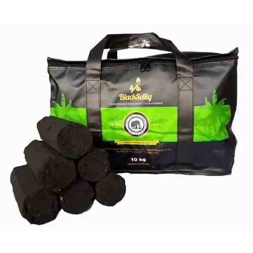 Kokosbriketts BlackSellig 10 kg für Grill und BBQ