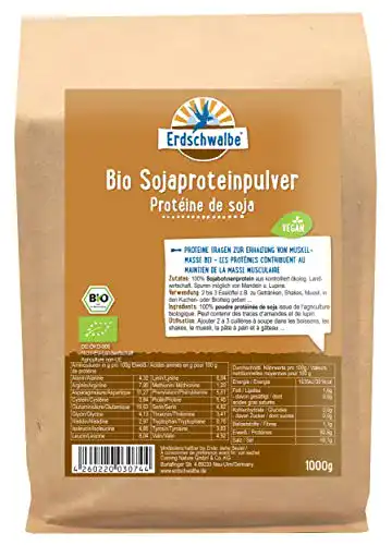 Bio Sojaprotein Erdschwalbe, GMO-frei, vegan, 1 kg