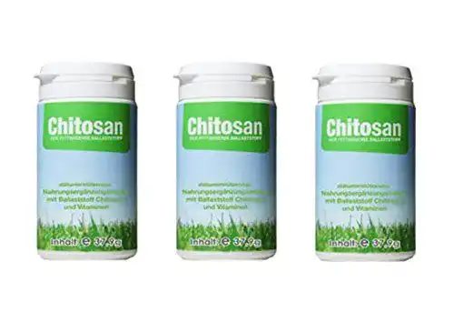 Chitosan Medicura 500 mg 3er Pack mit 60 Kapseln pro Dose