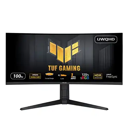 Monitor mit Lautsprecher ASUS TUF Gaming VG34VQEL1A, 34 Zoll