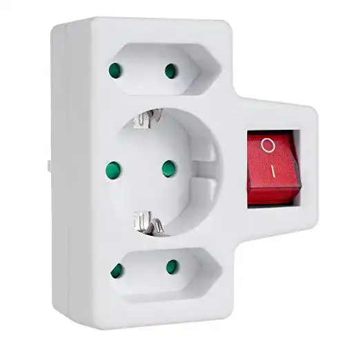 Zwischenstecker mit Schalter Maclean MCE215 Steckdosenadapter
