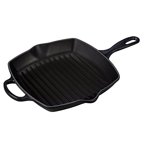 Le Creuset Grillpfanne aus Gusseisen, quadratisch, 26 cm, induktionsgeeignet