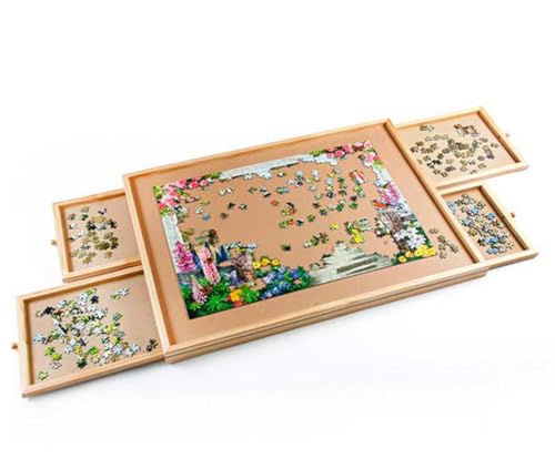 Puzzlebrett Mediashop Puzzle Tisch für bis zu 1500 Teile mit Schubladen