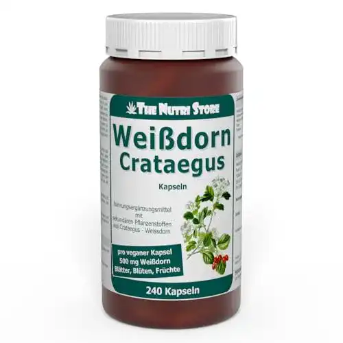 Weißdornpräparate The Nutri Store 500 mg Kapseln 240 Stück