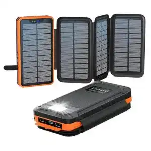 Elzle Solar Powerbank 26800 mAh mit USB-A und USB-C Anschlüssen