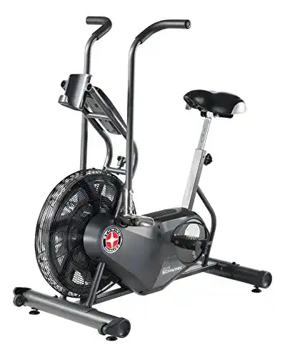 Schwinn Fitness Airdyne AD6 Air Bike mit Luftwiderstand und LCD-Konsole