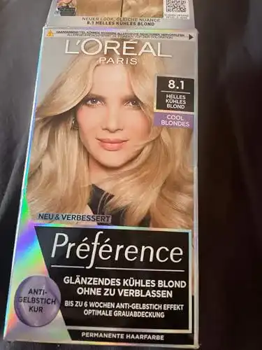 L’Oréal Haarfarbe Paris Préférence Cool Blondes 8.1 Helles Blond