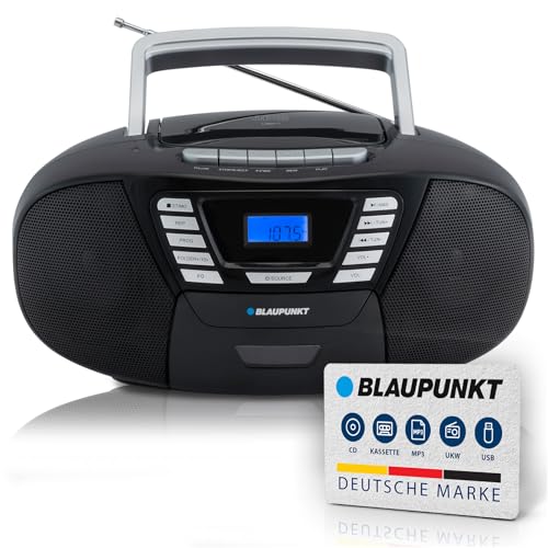 Tragbarer CD-Player mit Kassettendeck Blaupunkt B 120 BK